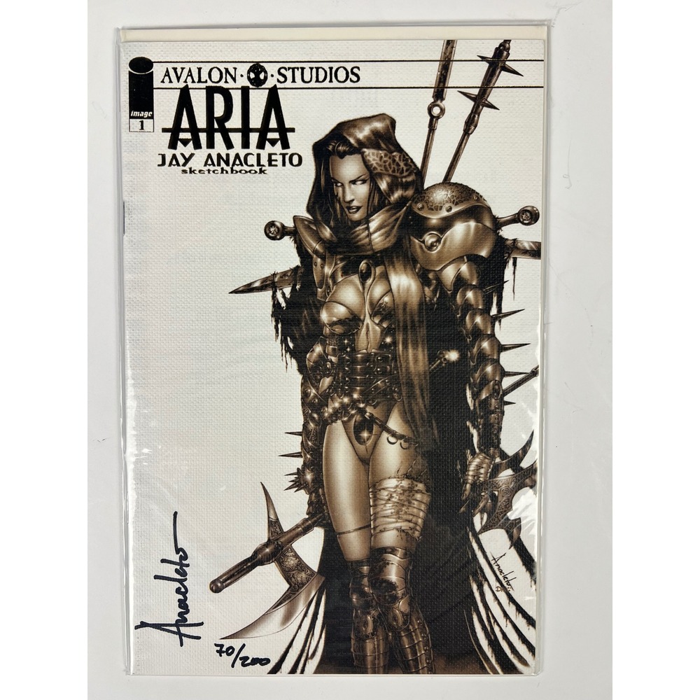 Signed Aria Jay Anaclet Gold Foil Canvas Edition Comic Book Avalon Studios